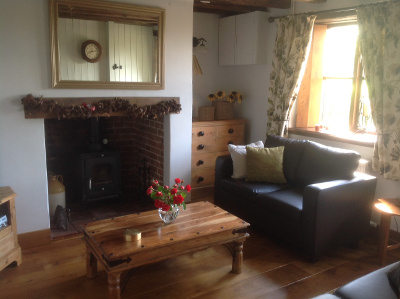 Living room of Cobbler's Cottage, Little Snoring, Norfolk